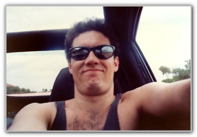 CJ self protrait Ayers Rock circa 1991